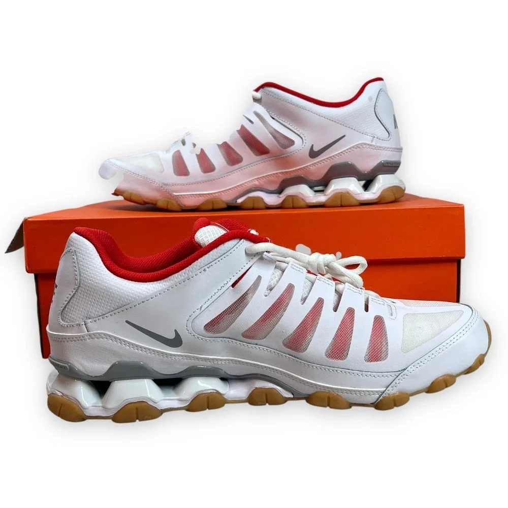 Mens Size 11.5 Nike‎ Reax 8 TR Mesh WHITE 621716 103 Walking NEW